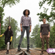 Skylan Brooks, Miya Cech, Amandla Stenberg, and Harris Dickinson star in The Darkest Minds.